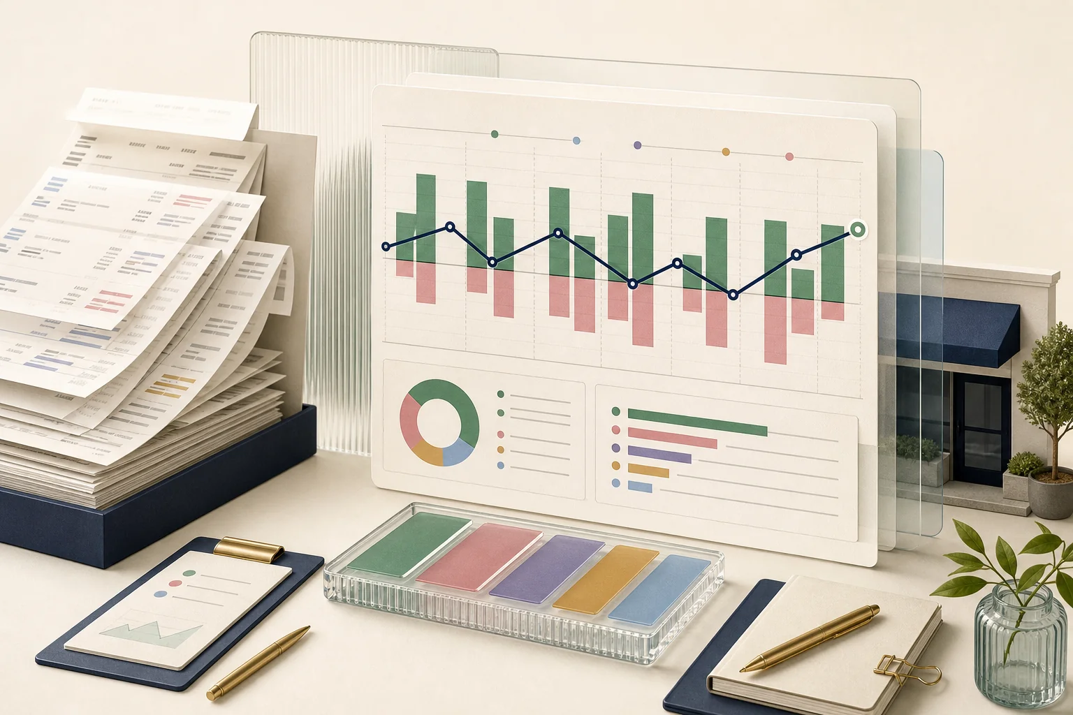 Merchant cash-flow illustration